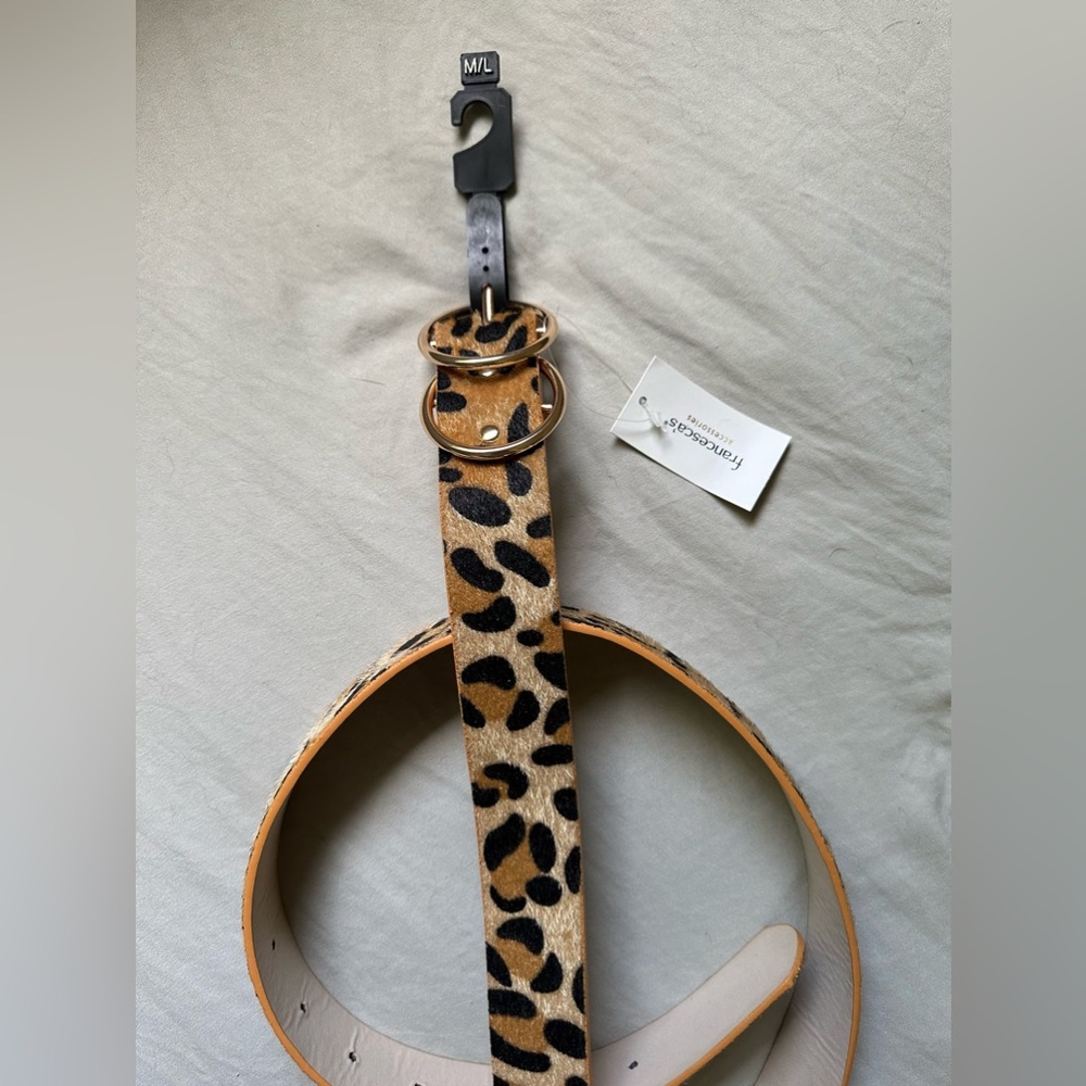 Leopard print belt. Size M/L